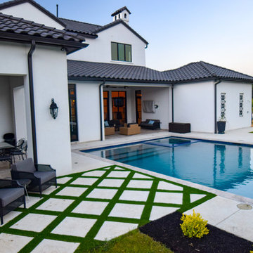 Westlake Modern Pool with Diving Platform