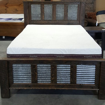 TIN ROUGH SAWN BED * Espresso stain