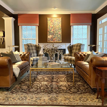 Formal entertaining, a traditional inspired living room.