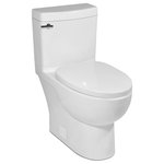 Icera - Malibu II 2P Toilet, White, 10" Rough-in - The newly, upgraded Malibu II, now available in a two-piece model, brings the simplicity of the original Malibu and takes it a step further with a fully skirted look. The newer, sleeker look not only enhances the look of the bathroom but is also easier to maintain than traditional exposed trapway bowls. Comfort and space-saving come together in the Malibu II's Compact Elongated design - only 28" from front to back. Featuring Icera's EcoQuattro flushing technology, the Cadence is 30-50% more efficient than most toilets.