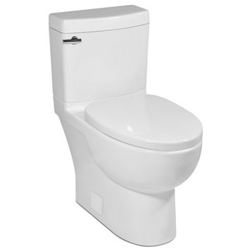 Malibu II 2P Toilet, White, 10" Rough-in