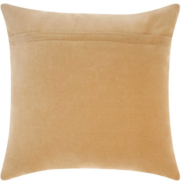 Contemporary Needlepoint Throw Pillow - Blue, 18"x18"x0.10"