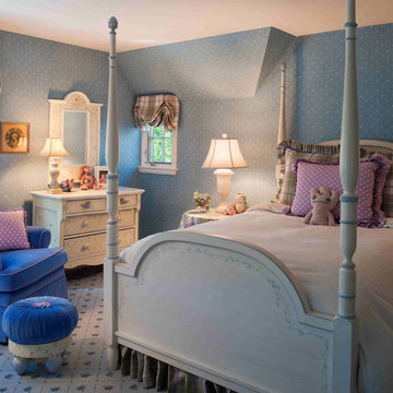 Girls Purple and Blue Room