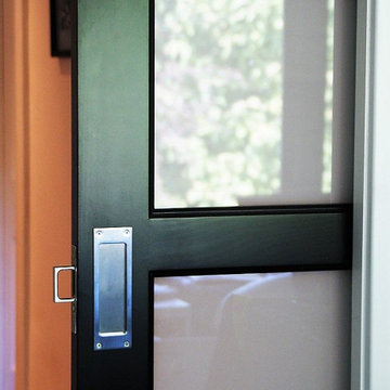 Modern Ski Chalet side door
