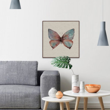 "Watercolor Beauty II" Floater Framed Painting Print on Canvas