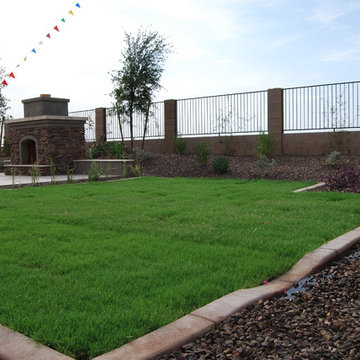 Model Home Backyard