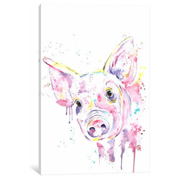 "This Little Piggy" by Lisa Whitehouse Canvas Print, 18"x12"