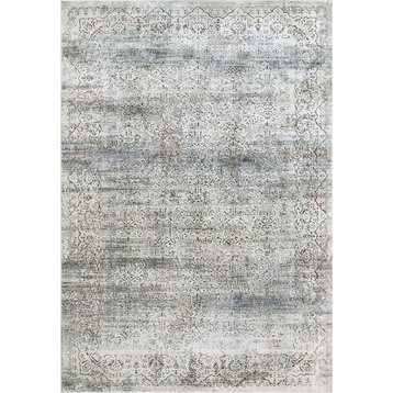 Dynamic Rugs Capella 7974 Vintage and Distressed Rug, Gray and Multi, 3'11"x5'7"