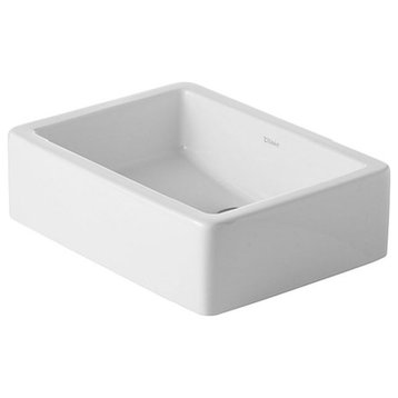 Duravit 0455500000 Vero 19 3/4" Vessel Bathroom Sink without Overflow and Tap