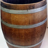 Lacquered Full Wine Barrel Planter