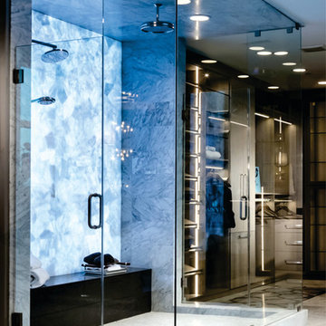 Toll Brothers used SLABlite to back light their vertical installations
