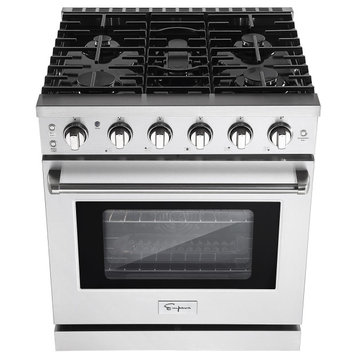 30" 4.5 cu. ft. Slide-in Single Oven Gas Range With 5 Burners
