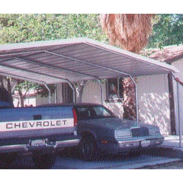 Steel building & garage door.