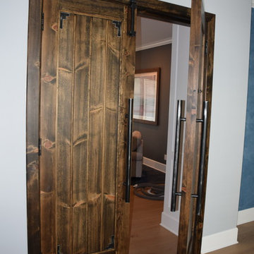 Custom 3" Thick Knotty Pine Door