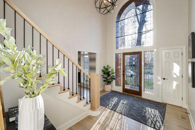 Inspiration for a modern entryway remodel in Louisville