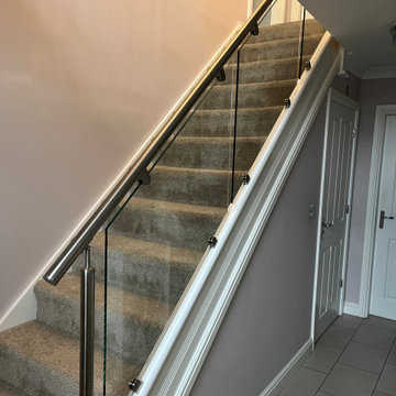 StaircaseRenovation | Stainless Steel & Glass | Nuneaton