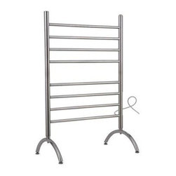 WarmlyYours Barcelona 37'' Towel Warmer in Polished Stainless Steel TW-BC-08BS-F - Towel Warmers