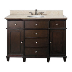 Classic Bathroom Vanities  Walnut Finish - Bathroom Vanities And Sink Consoles