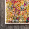 Contemporary POP Modern Abstract Area Rug, Multi/Yellow, 8 X 10