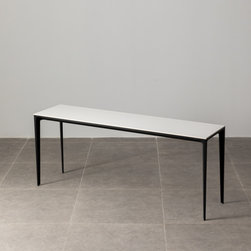 Minimalist Study Desk/ Console - White - Console Tables