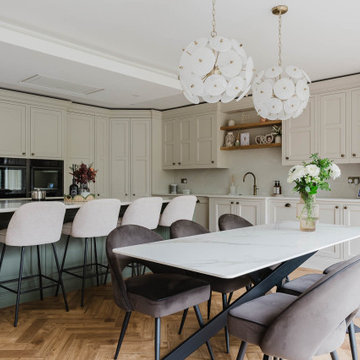 Belgravia Kitchen in Shell & Willow by Kitchens By Design