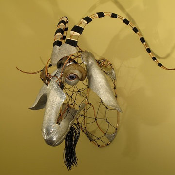 Goat, Faux Taxidermy, Wall Sculpture