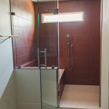 Frameless Glass Shower Encino