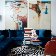 blue sofa
