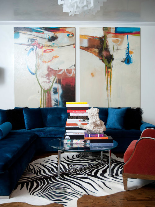 Best Navy Blue Sofa Design Ideas & Remodel Pictures | Houzz