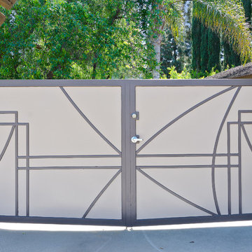 Modern steel gates