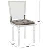 Safavieh Couture Ella Acrylic Dining Chair, Clear/Black