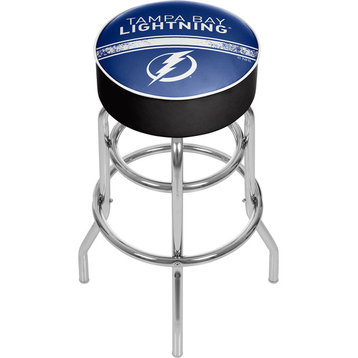 NHL Chrome Barstool With Swivel, Tampa Bay Lightning