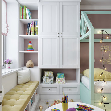 Сhildren's room with a mint accent