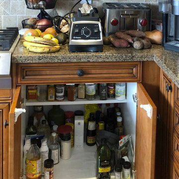 Before: A Crowded Cabinet with No System in Sight
