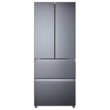 Summit FDRD152PL 28"W 14.8 Cu. Ft. French Door Refrigerator - Stainless Steel