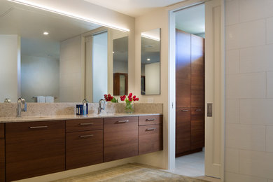 Inspiration for a contemporary bathroom remodel in Hawaii