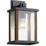 Kichler Lighting - Marimount 1 Light Outdoor Wall Light, Black - The Marimount 12.75in. 1 light outdoor wall light features wood style detail in a Blacked finish and clear glass. A perfect addition in several aesthetic outdoor environments, including traditional and rustic.