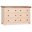 Champagne Painted Oak Wide Chest of Drawers