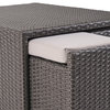 GDF Studio Cortez Sea Outdoor Wicker Furniture Sectional Sofa Set, Gray/Silver
