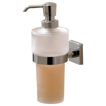 Braga Liquid Soap Dispenser, Satin Nickel