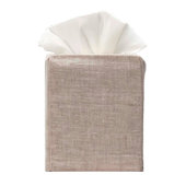 HiEnd Accents Savannah Tissue Box Cover Cream