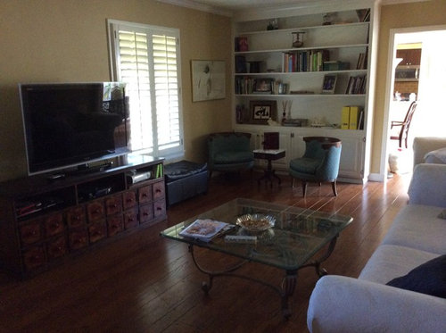 Awkward Spaced Living Room