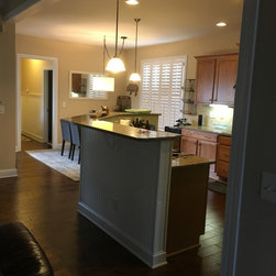 Kitchen Island Remodel - Wall Panels