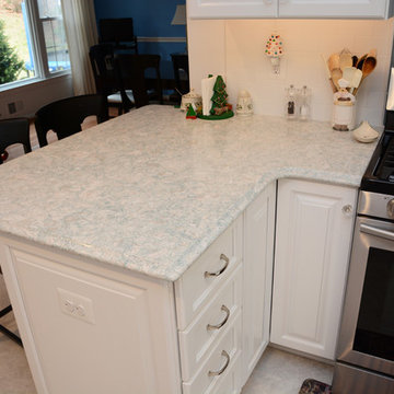 Burke, VA White Kitchen Remodel