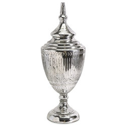Traditional Home Decor iMax Laurel Mercury Glass Lidded Urn X-30126