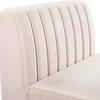 Swan Channel Armless Chair - Pink