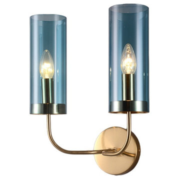 Modern Wall Lamp in European Style for Living Room, Bedroom, Blue