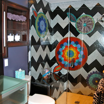 Flower Power Bathroom Mural