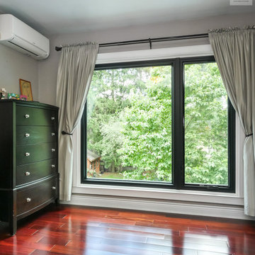 New Black Windows in Beautiful Bedroom - Renewal by Andersen Greater Toronto, On