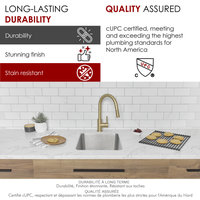 STYLISH 15 inch Single Bowl Undermount and Drop-in Stainless Steel Kitchen Sink